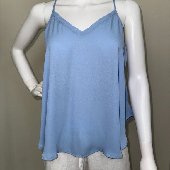 KRISA: NWT, Swing Cami Top, Size - S, Color - Blue / Powder, MSRP - $106 - Picture 2 of 5